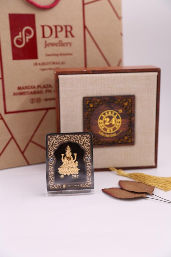 24K Gold Foil Lakshmi Table Top