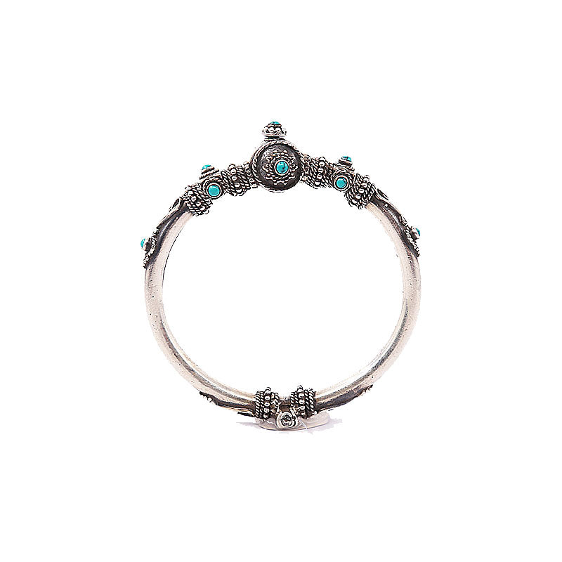 TURQUOISE TEXTURED BRACELET