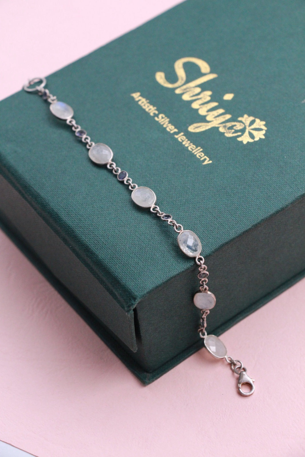 Moonstone Amethyst Loose Bracelet