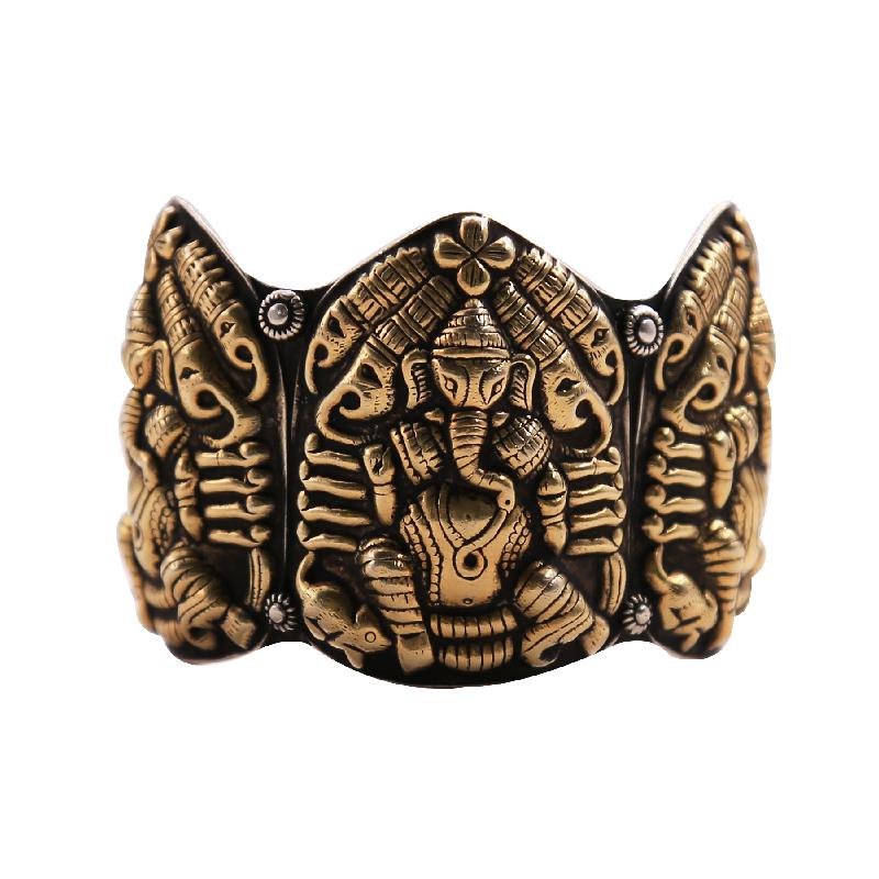 Resplendant Ganesha Temple Jewellery Bracelet