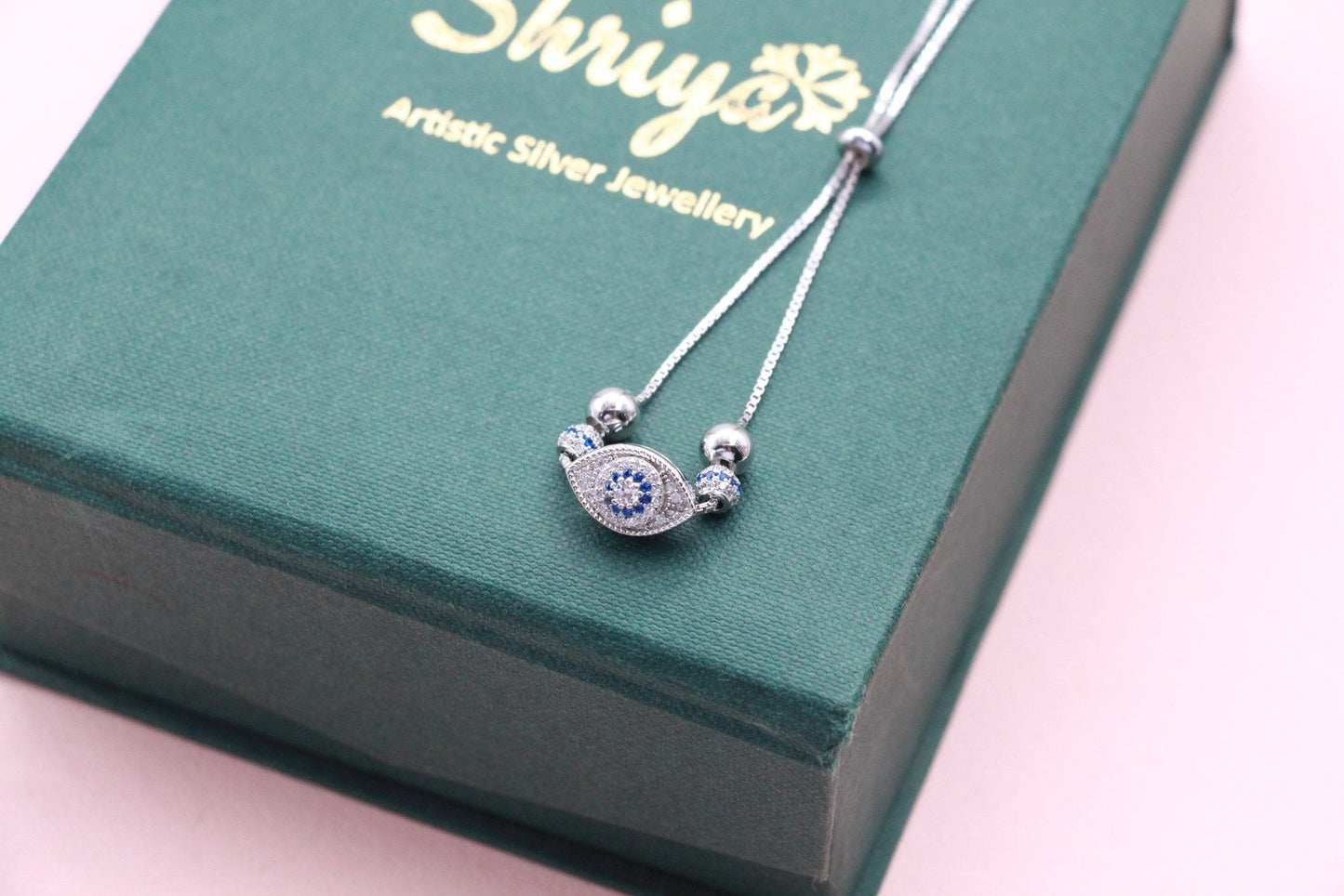 Evil Eye Sterling Silver Bracelet