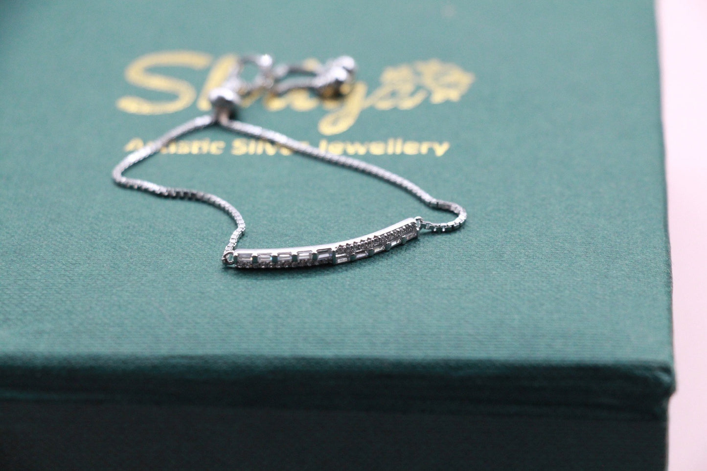 Amala CZ Diamonds Silver Bracelet