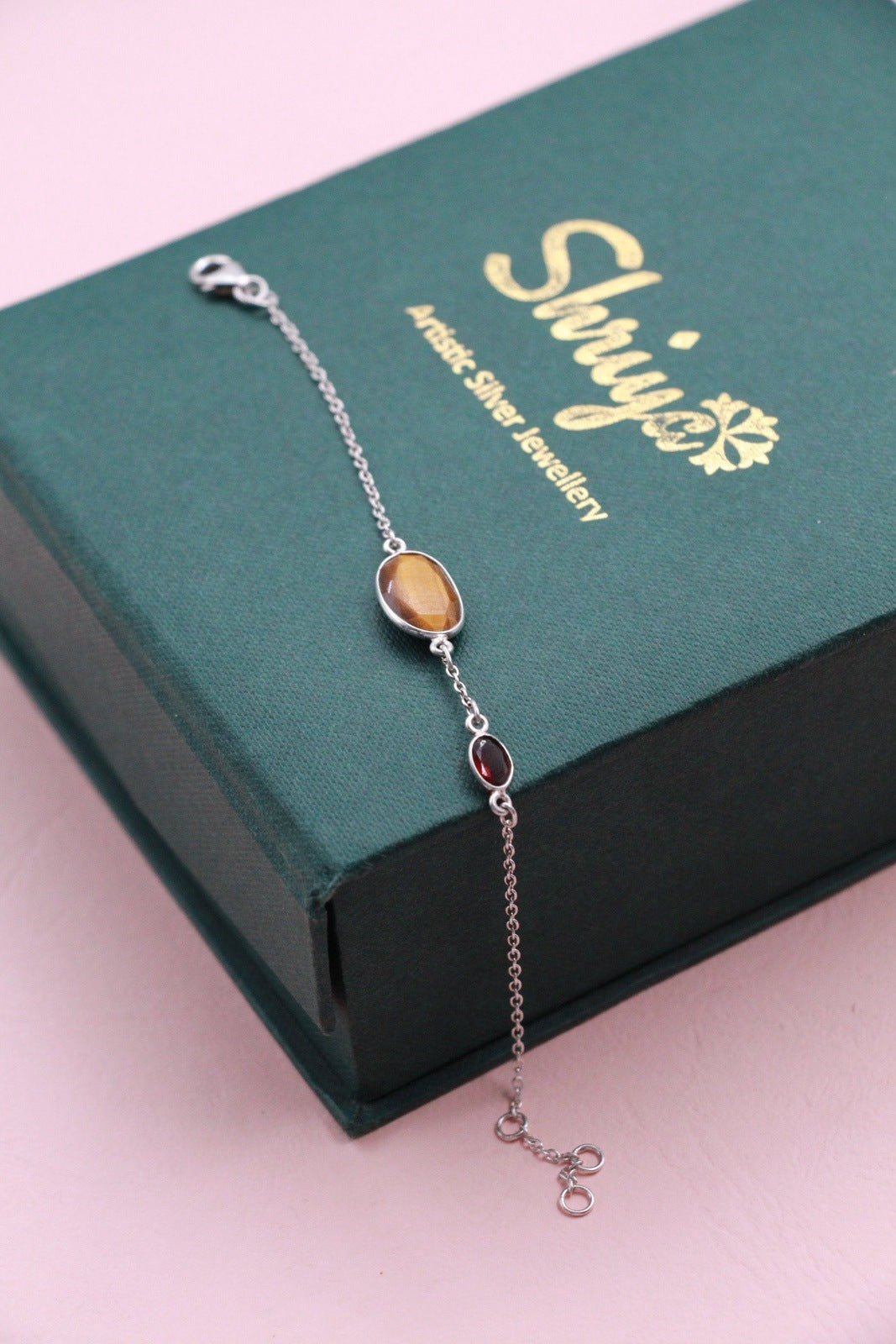 Tigers Eye & Garnet Bracelet