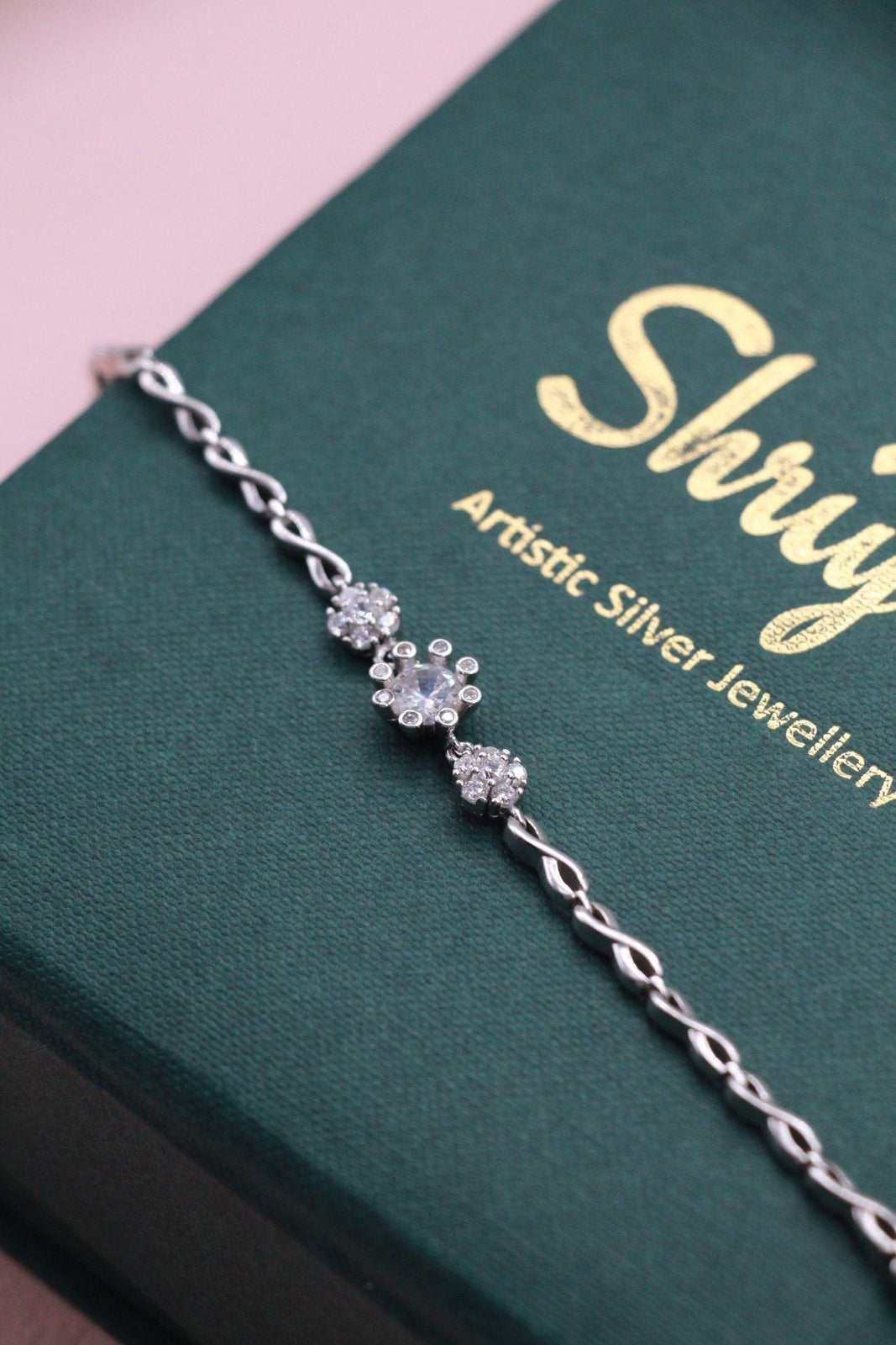 Solaris Halo Silver Bracelet