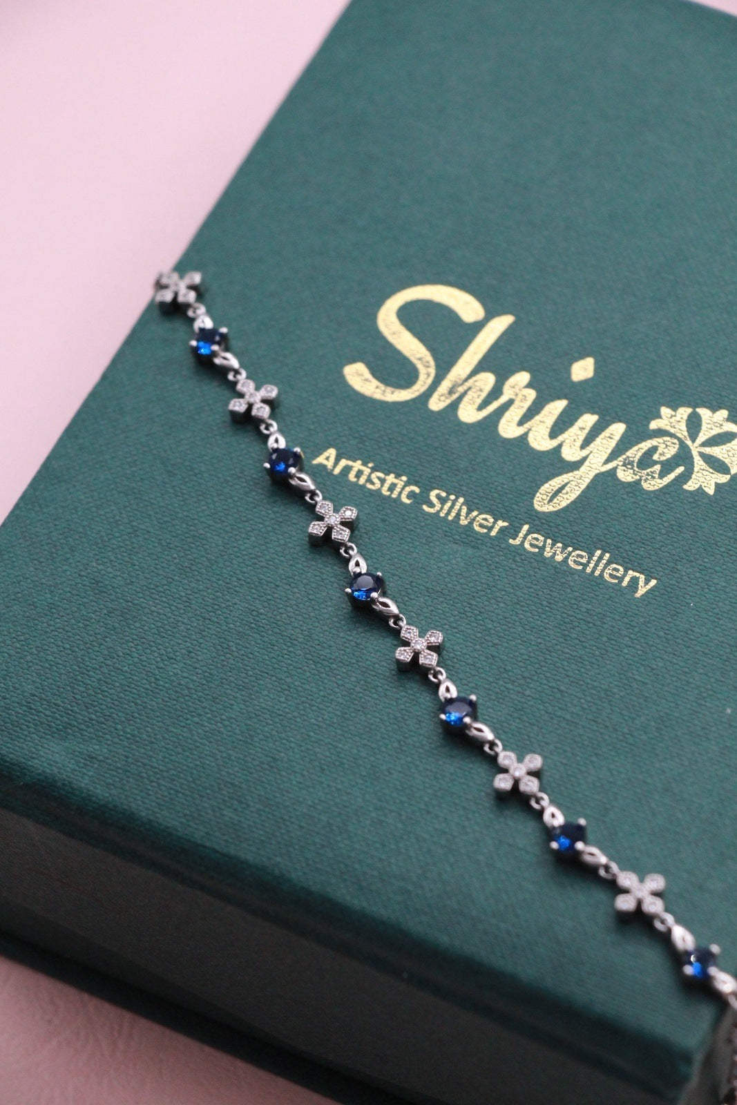 Victorian Diamond & Sapphire Bracelet