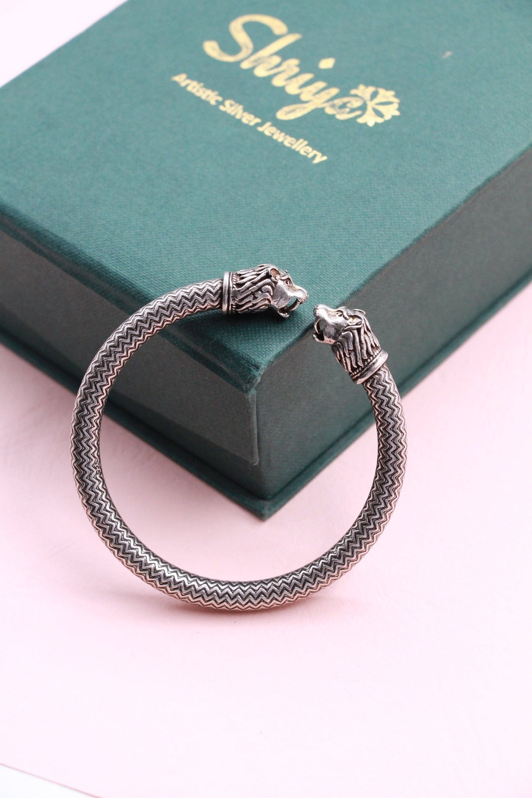 Lion Two Faced Antique Kada