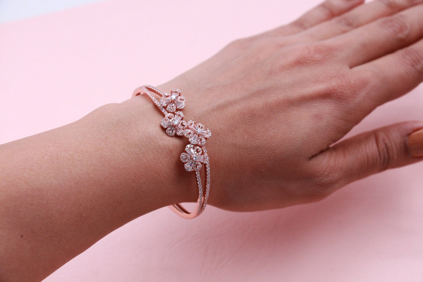 Spring Flowers Cluster Bracelet