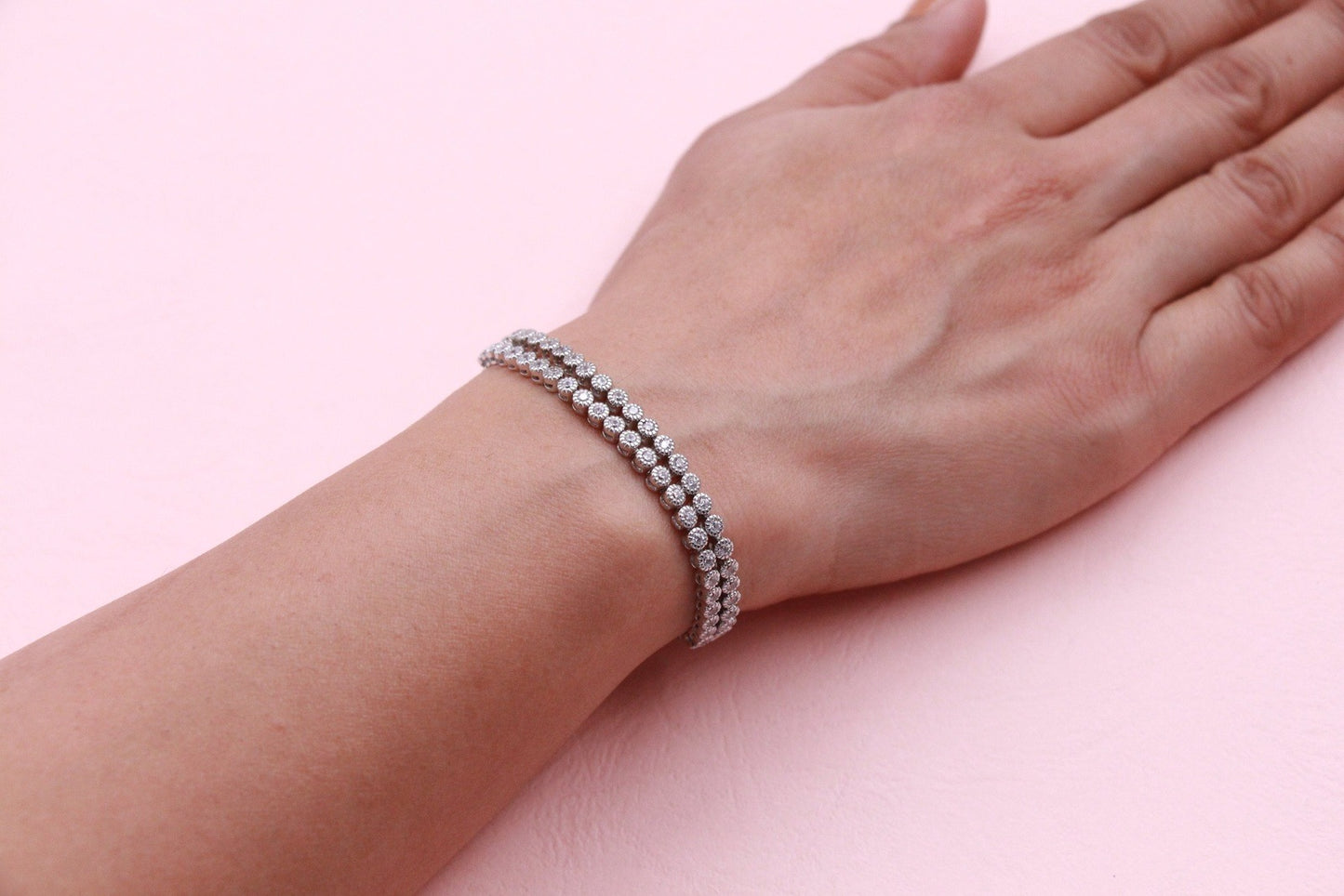 CZ Diamond Tennis Bracelet