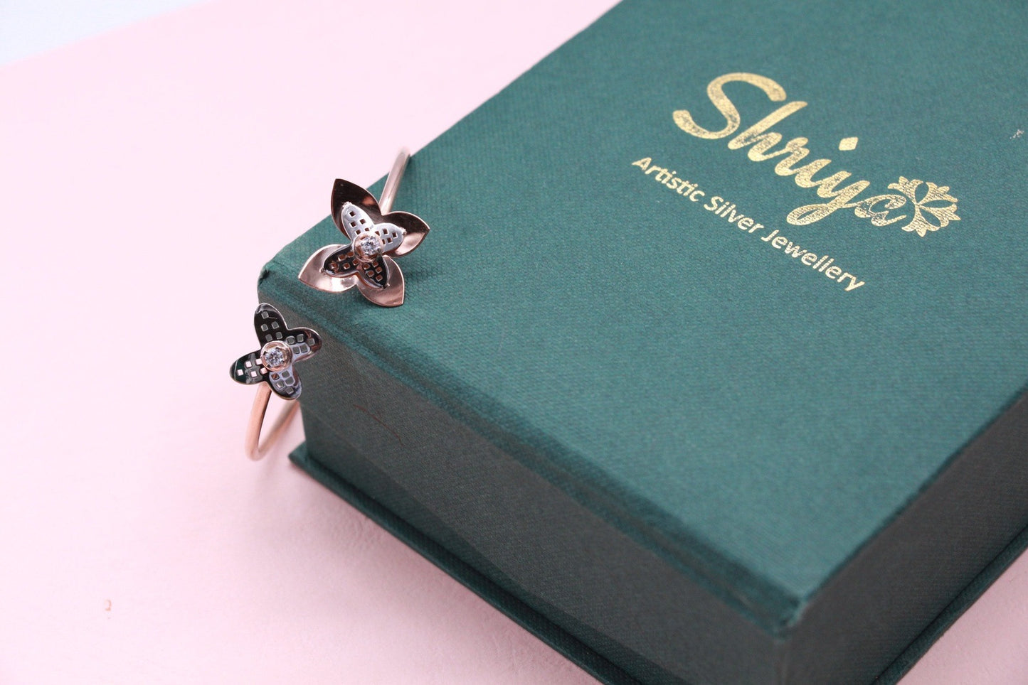 Butterfly Dual Tone Bracelet
