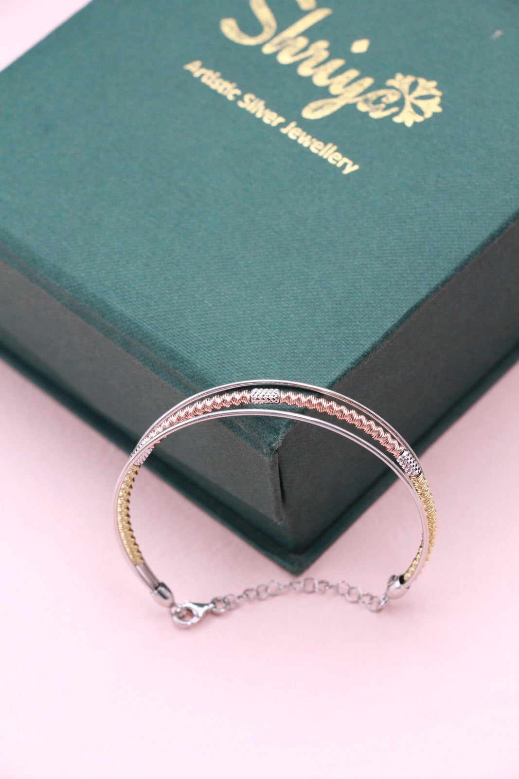 Tristee Modern Tri tone Bracelet