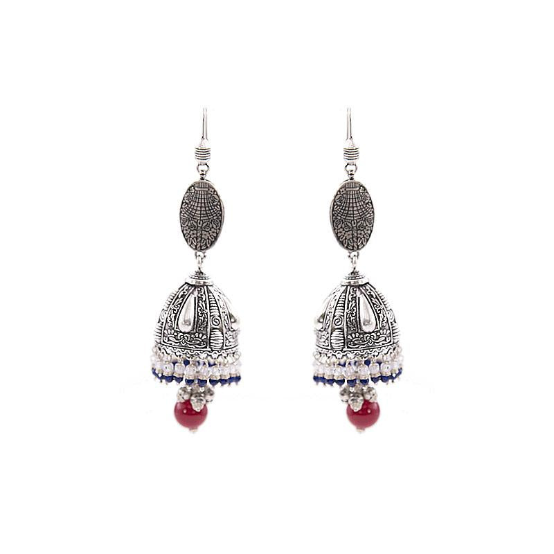 RED LATKAN JHUMKAS