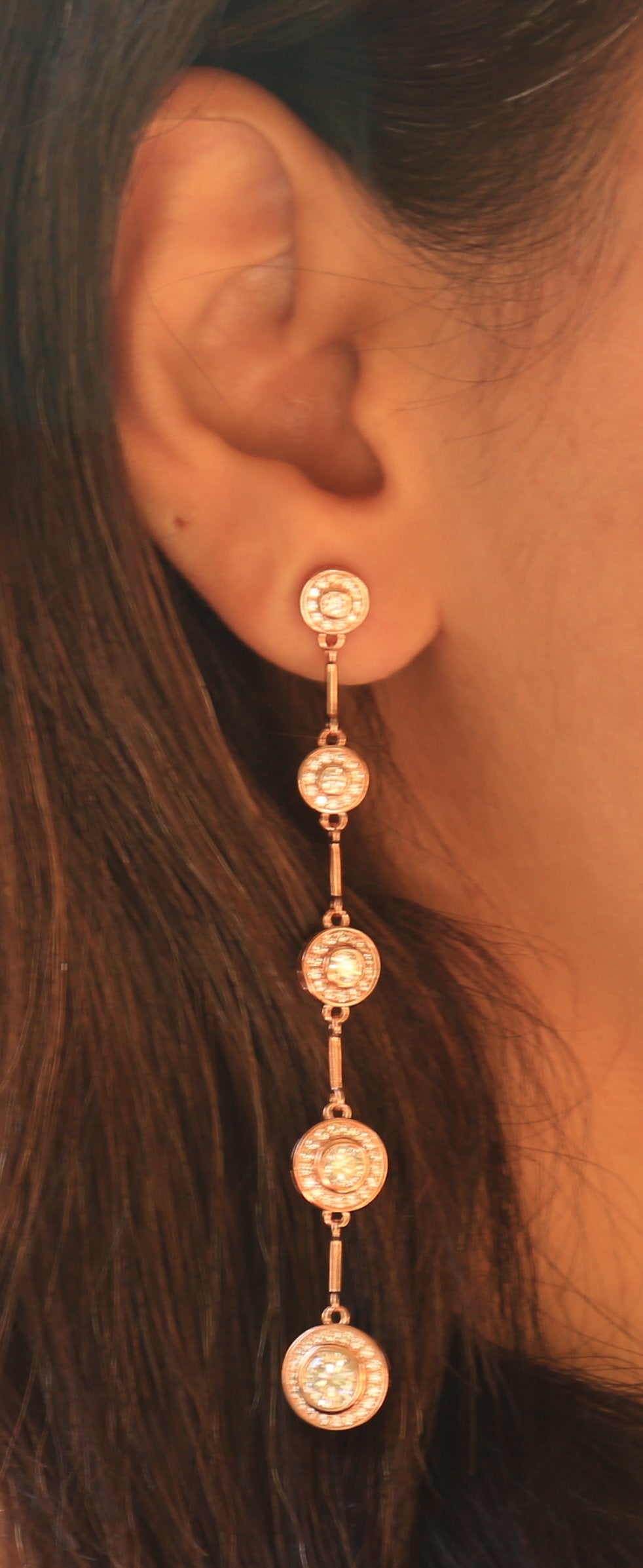 Chocolaty 5 Diamonds Danglers