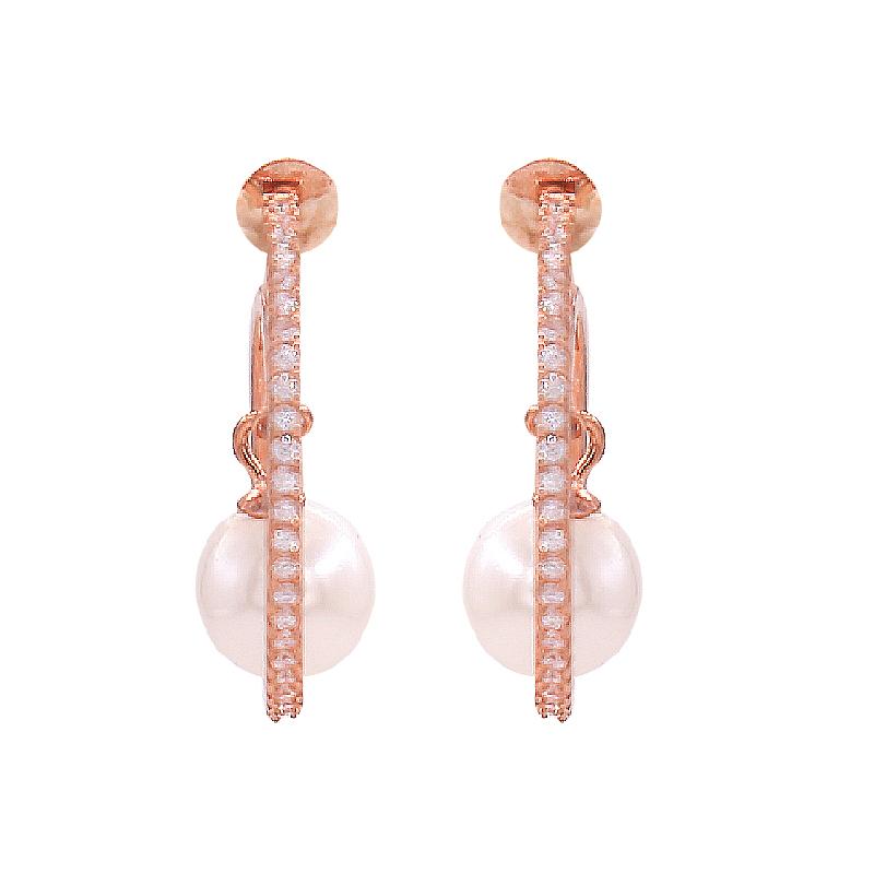 Spiral Rose Blessing Earrings