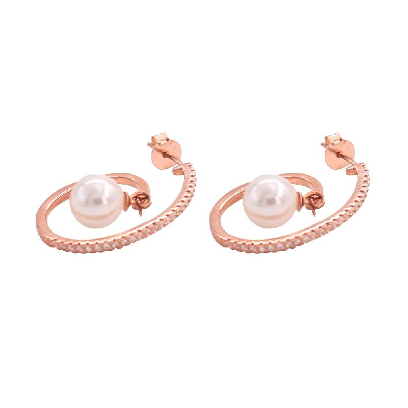 Spiral Rose Blessing Earrings