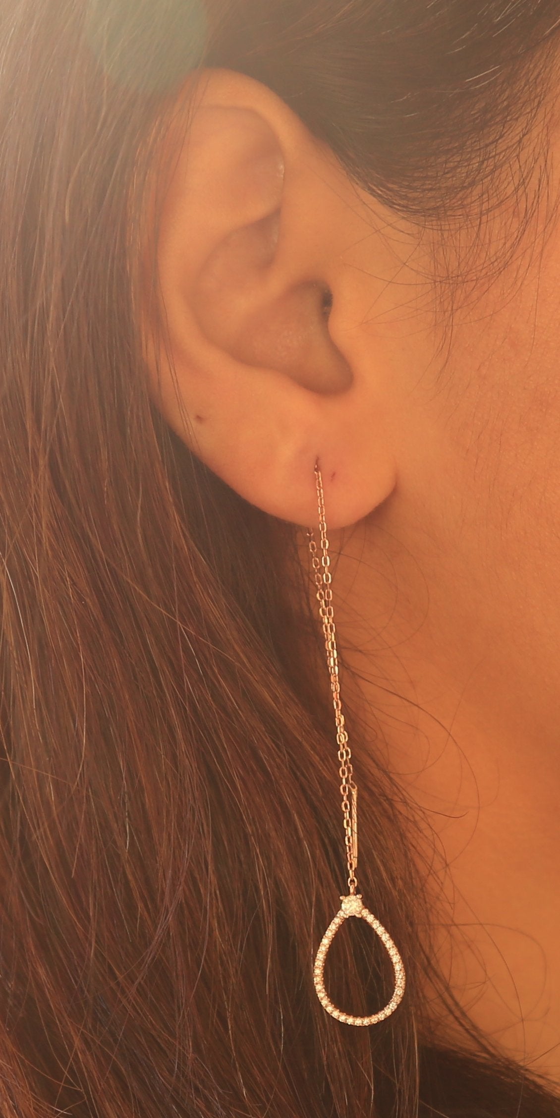 Rose Raindrops Thread Danglers