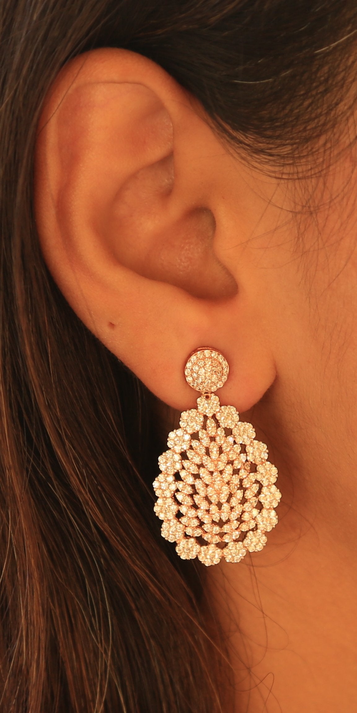 Classy Rose Floral Wonder Earrings