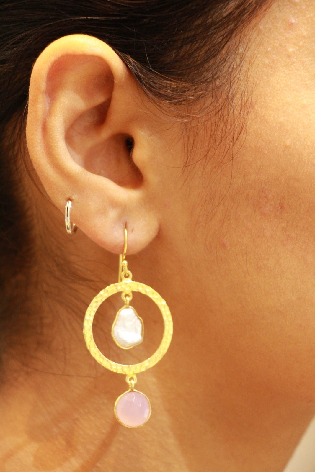 PEARL & CALCITE DANGLERS