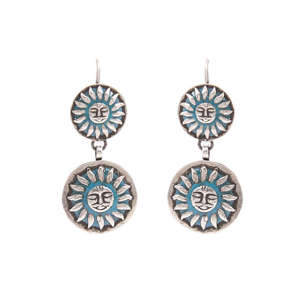 SURYA EARRINGS WITH SKY THEME