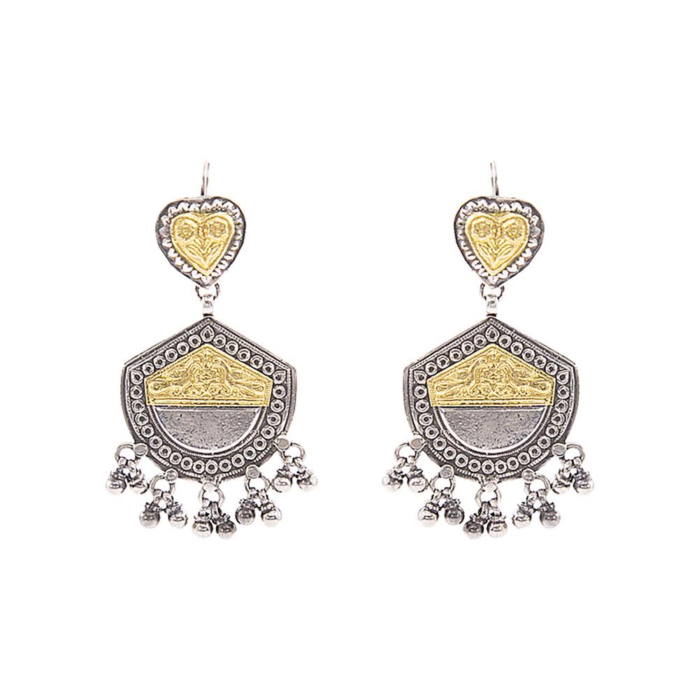 TWO TONED GOLD FOIL DANGLER