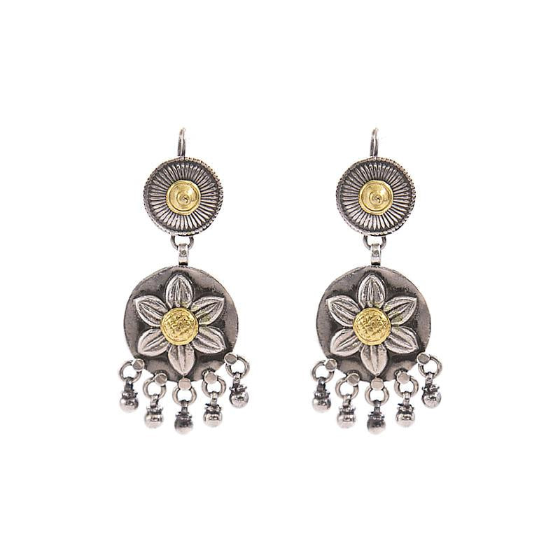 GOLD FOIL FLORAL DANGLERS