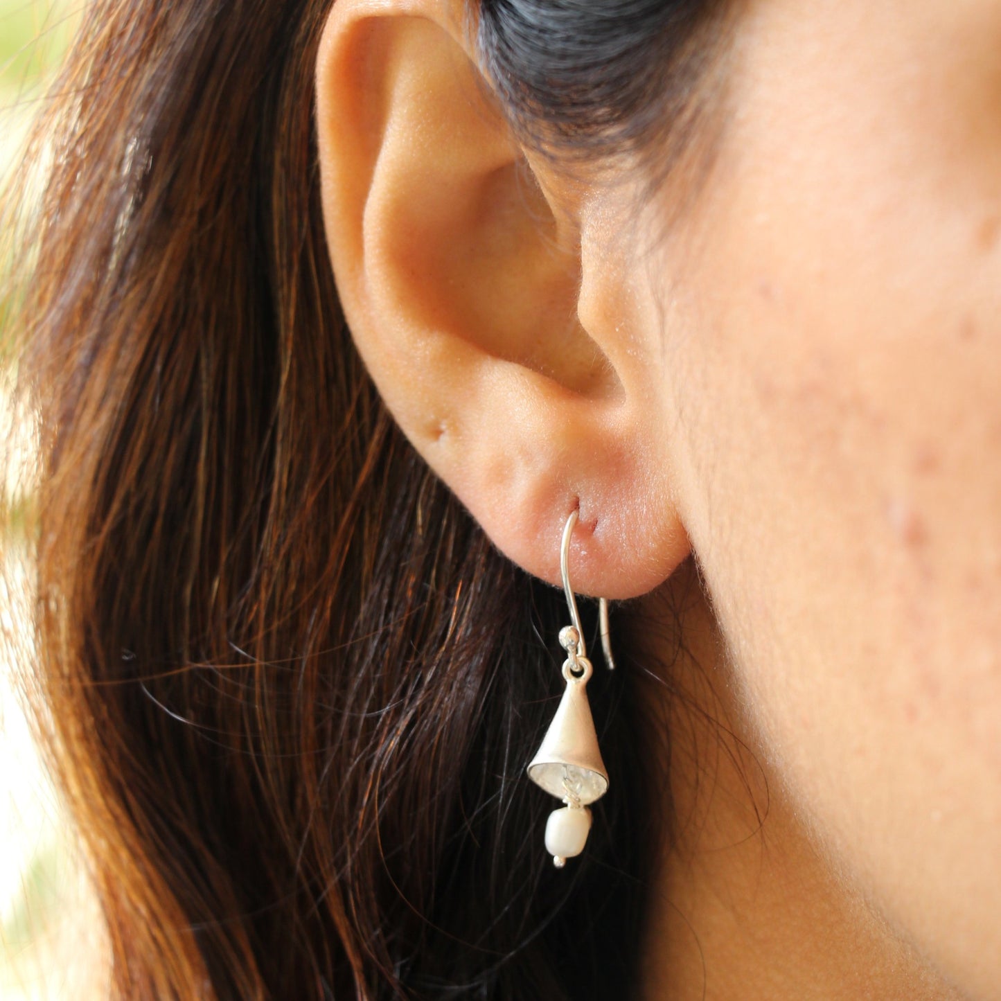 Anamika Smart Silver Jhumkis