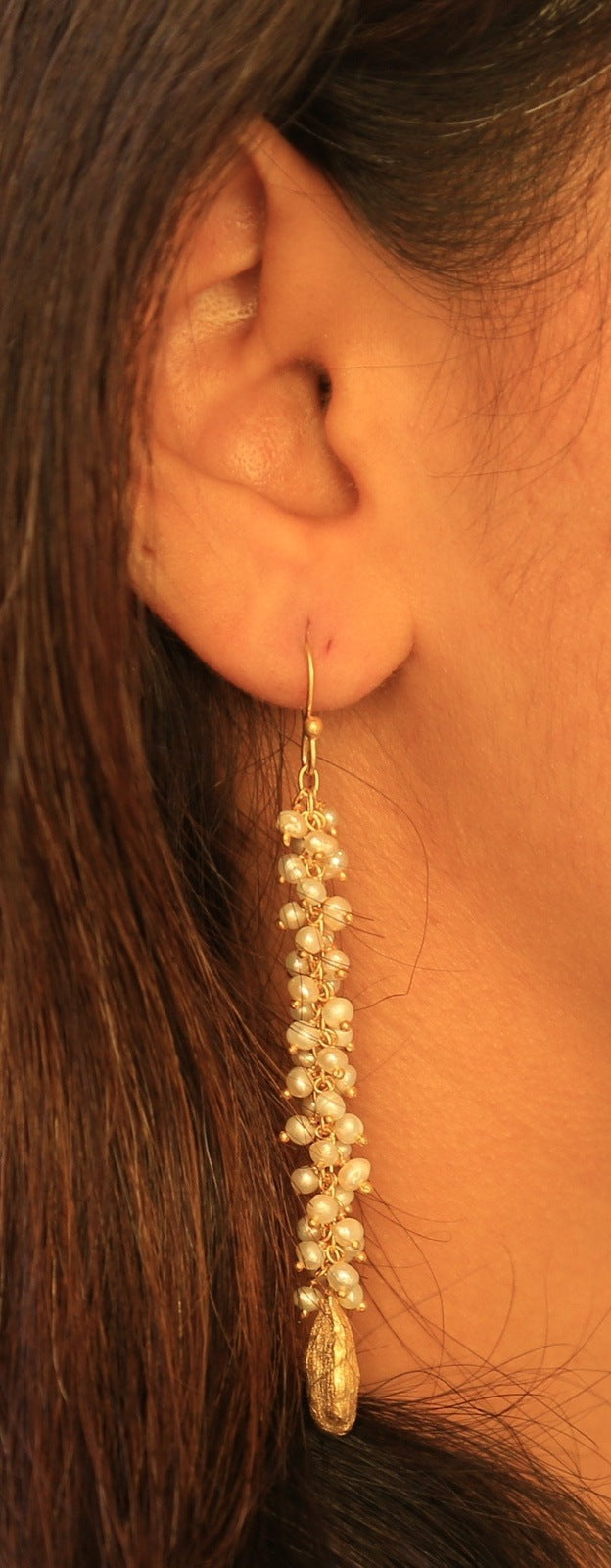 Heavenly Raindrop Pearl Danglers