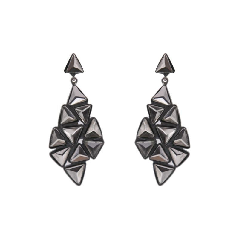 MIRROR FINISH KUNDAN EARRINGS
