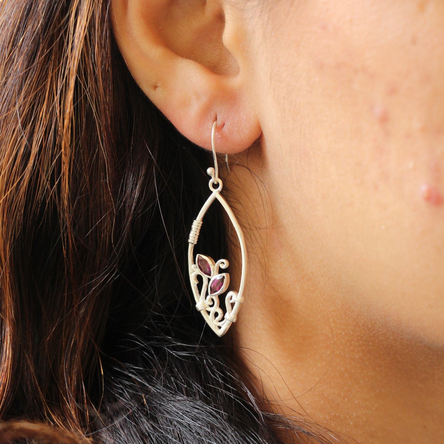 Nature's Blessings Silver Earrings