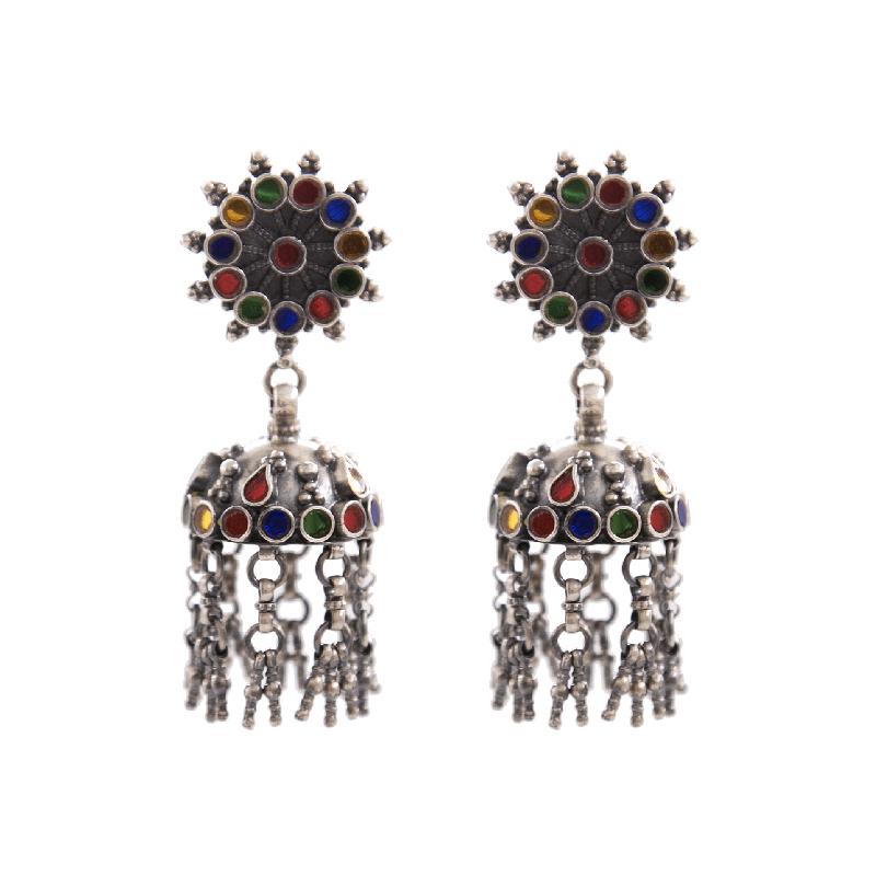 PASTLE AFGHAN MIRRORWORK CHOKER