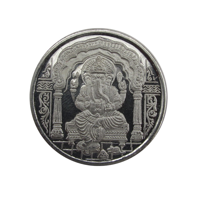 Silver Coin - Lord Ganesha