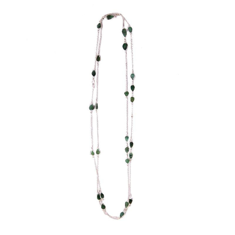 CARVED GREEN STONE NECKLACE