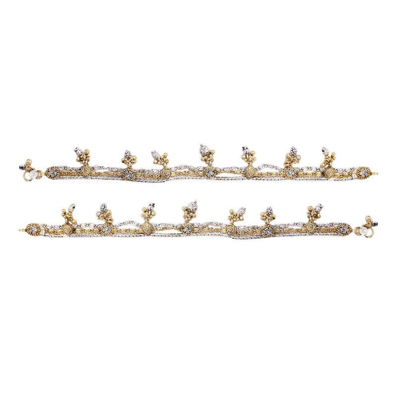 Three Line Antique Payal