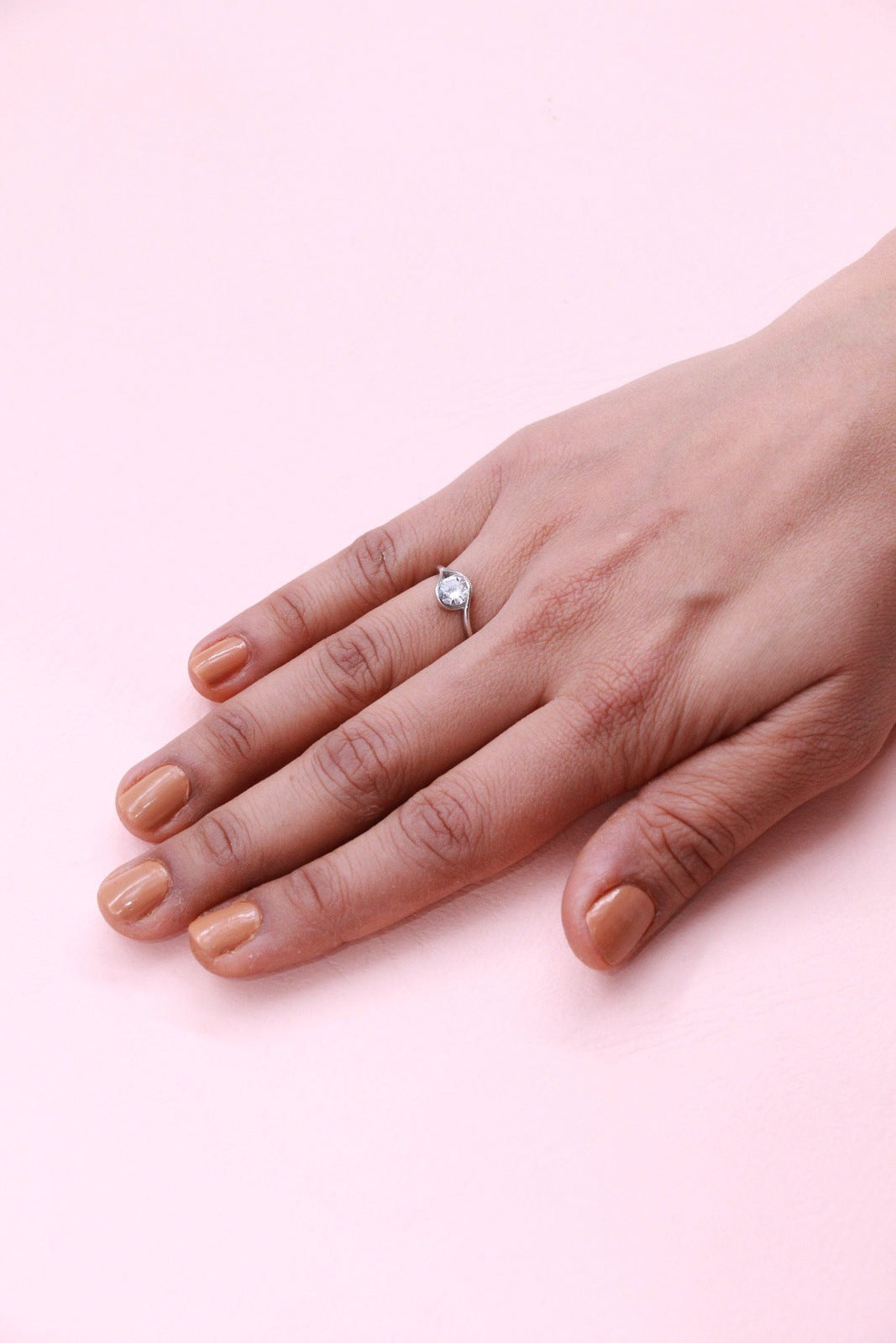 Selena Silver Diamond CZ Ring