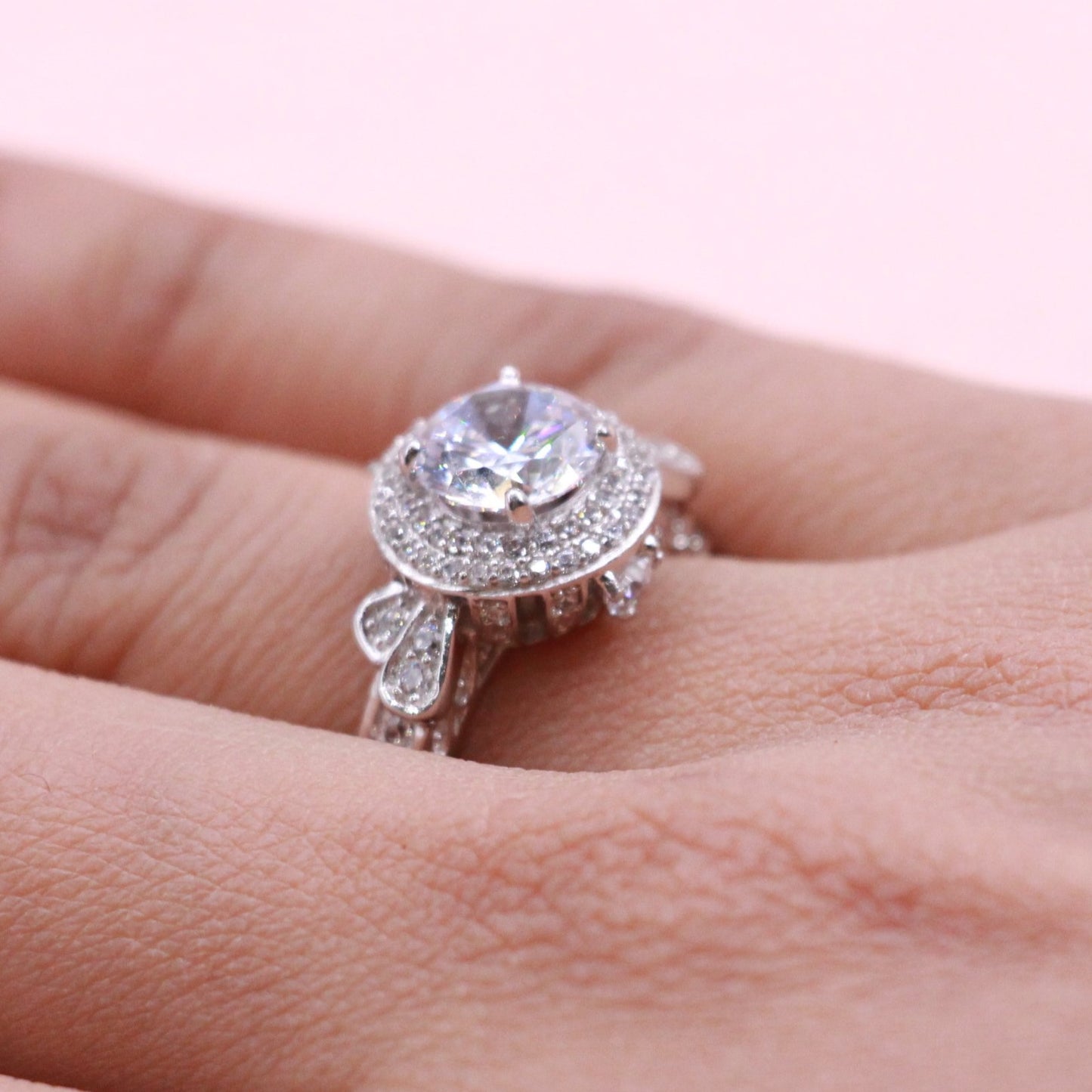 Cathedral Cocktail Solitare Ring