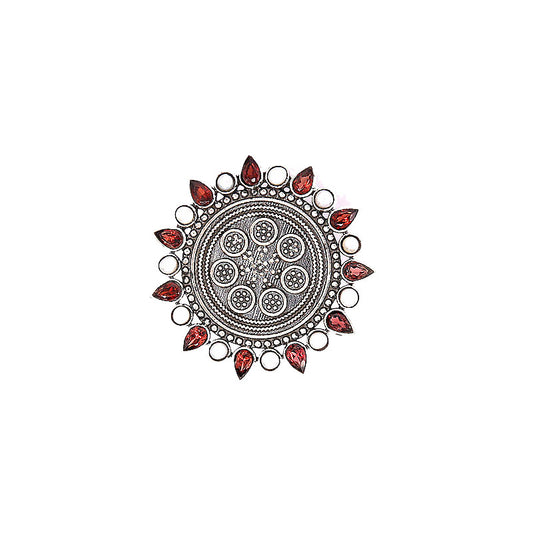 RED FLOWER CHAKRA RING