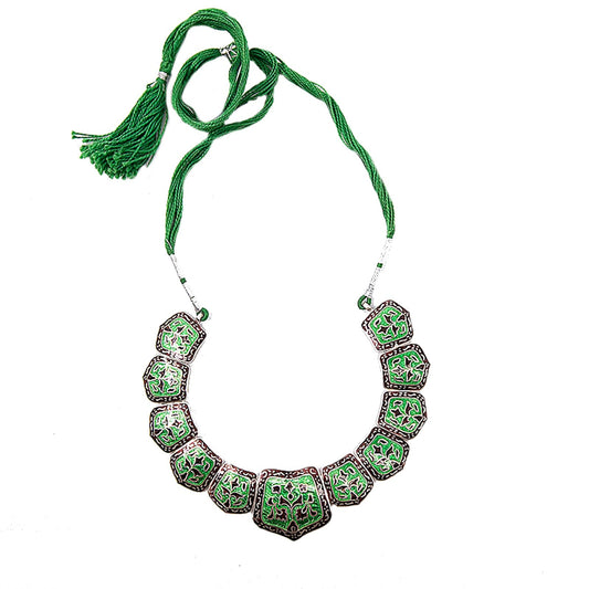 GREEN BROWN NECKLACE