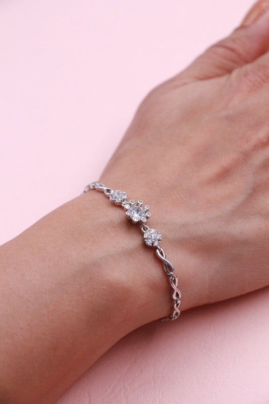 Solaris Halo Silver Bracelet