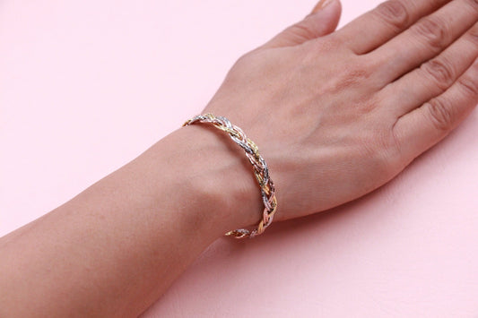 Imported Tri tone Sterling Bracelet