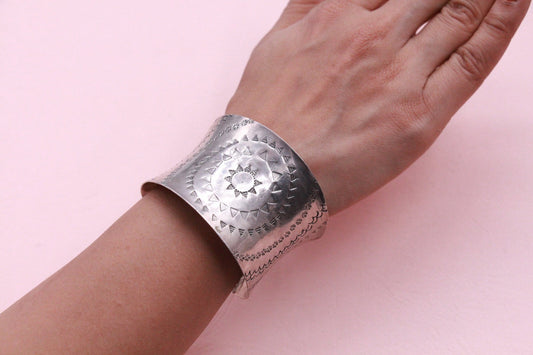 Mandala Art Inspired Broad Cuff