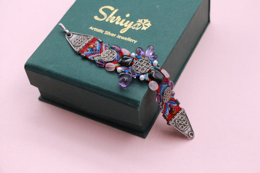 Bhutanese Threadwork Silver Bracelet