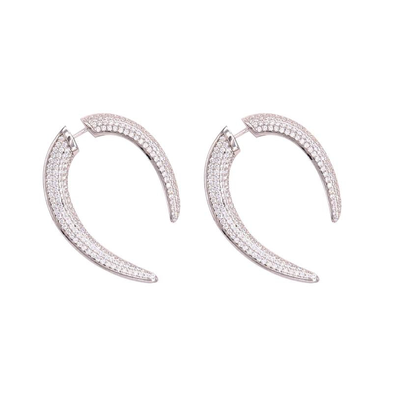 Bling & Bold Diamond Sterling Earrings
