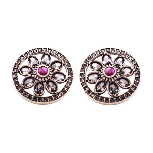 Polki Ruby Grace Antique Earrings