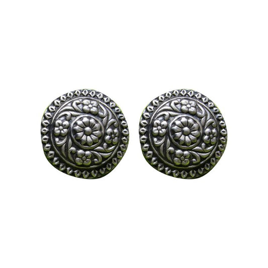 Tribal Floral Motif Round Tops