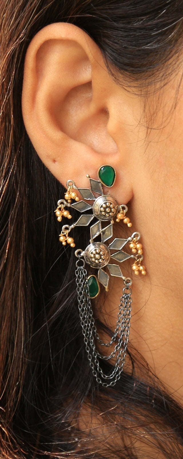 Suryakanta Effervescent Antique Classy Earrings