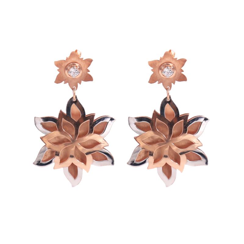 Fireflower Silver Earrings
