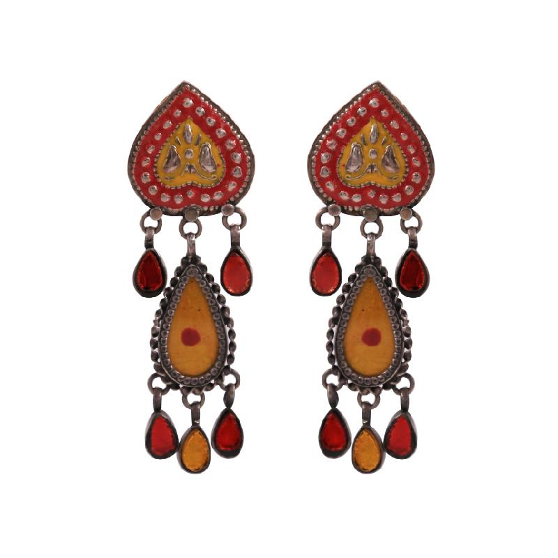 Nepalese Dragon Eye Danglers