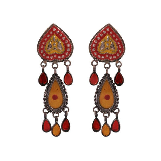 Nepalese Dragon Eye Danglers