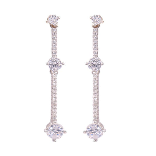 Angelic White Diamond Danglers