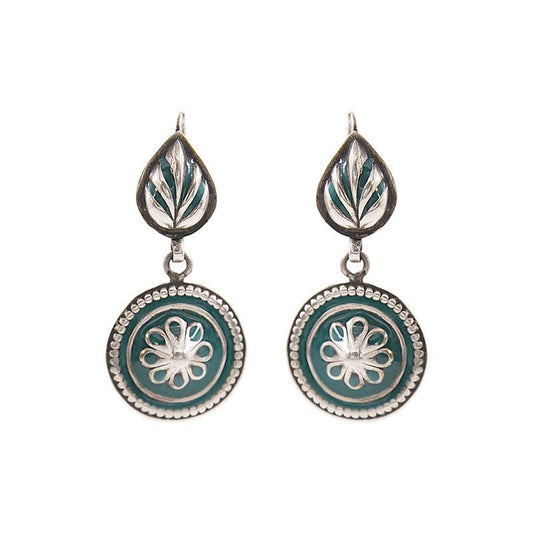 GULNAAZ EMERALD MINAKARI EARRINGS