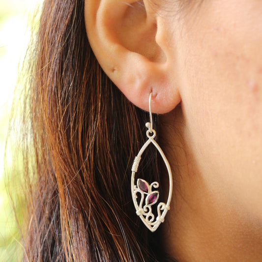 Nature's Blessings Silver Earrings